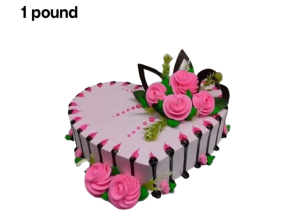 Happy Birthday Plain Cake Pound 1