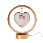 Heart Photo Frame with LED Light | Custom Gift for Couple | Anniversary, Wedding & Valentine's Day Special