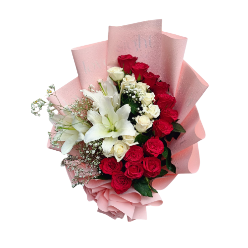 Elegant Lily Rose Bouquet
