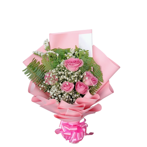 Soft Pink Rose Bouquet(9873)-21
