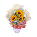 Bouquet of Sunflower and Baby Rose. (9869)-26