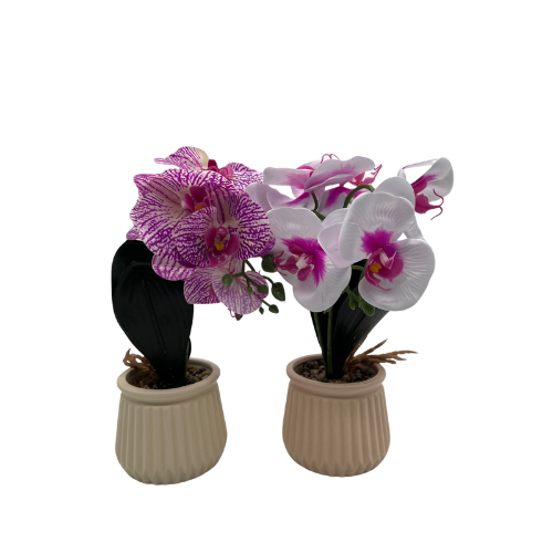 Mimicked Orchid in Ceramic Pots(9929)-38