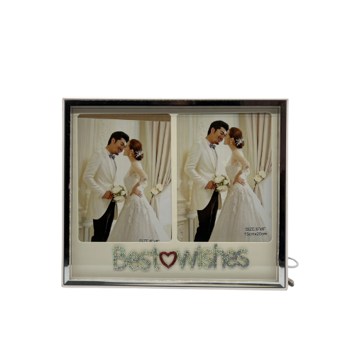 Best Wishes in Double Picture Frame. (9926)-41