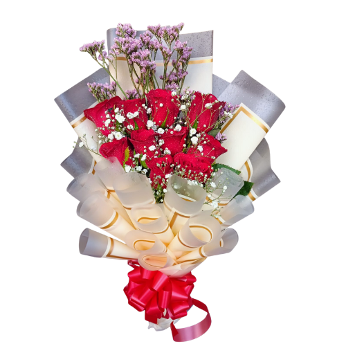 Classic Dozen Red Roses (9887)-5