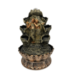 Radha Krishna Lotus Tabletop Fountain in Gold. (9913)-54