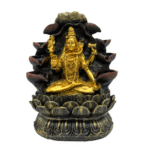 Golden Shiva Lotus Tabletop Fountain. (9911)-56