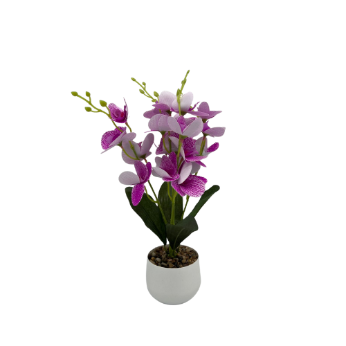 Purple Orchid design / Artificial plant. (9905)-62