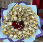 10k Money Bouquet With Roses & Gypse - 44800