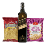 Double Balck Label 1L With Haldiram Bhujiya And Nuts