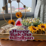 Customized Gift Hamper For You With Cololates And Artificial Sunflowers