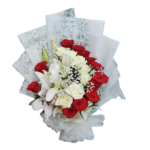 Red And White Roses With Others