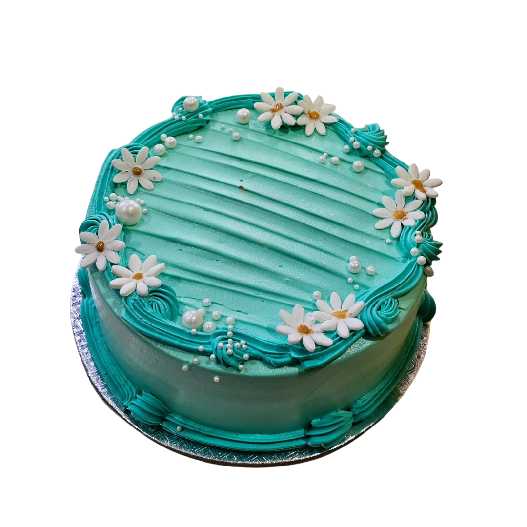 14 46056 Round Shape Cake With Flowers Beautiful For Special Moments - 46056 - Image 1