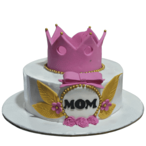 Royal Pink Crown Cake