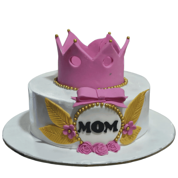 Royal Pink Crown Cake