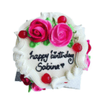 Rose Design Birthday Cake
