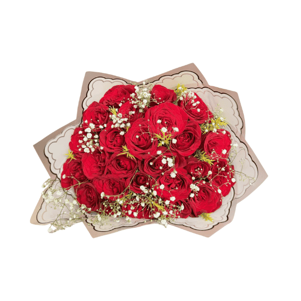 25 red roses