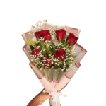 7 red roses