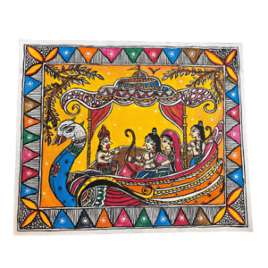 Ram Sita Hanuman Mithila Painting