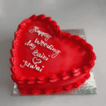 happy birthday cake with custom text