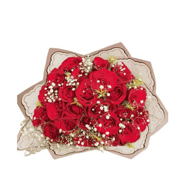 20 red rose bouquet