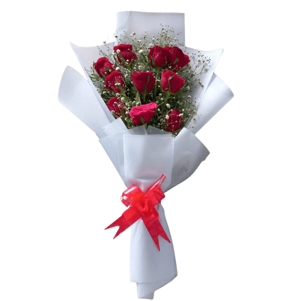 red rose flower bouquet